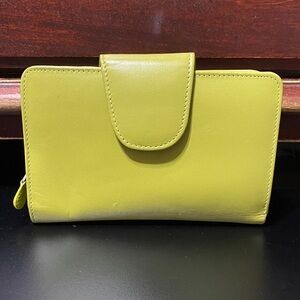 Vintage Lime Green Women's leather Wallet